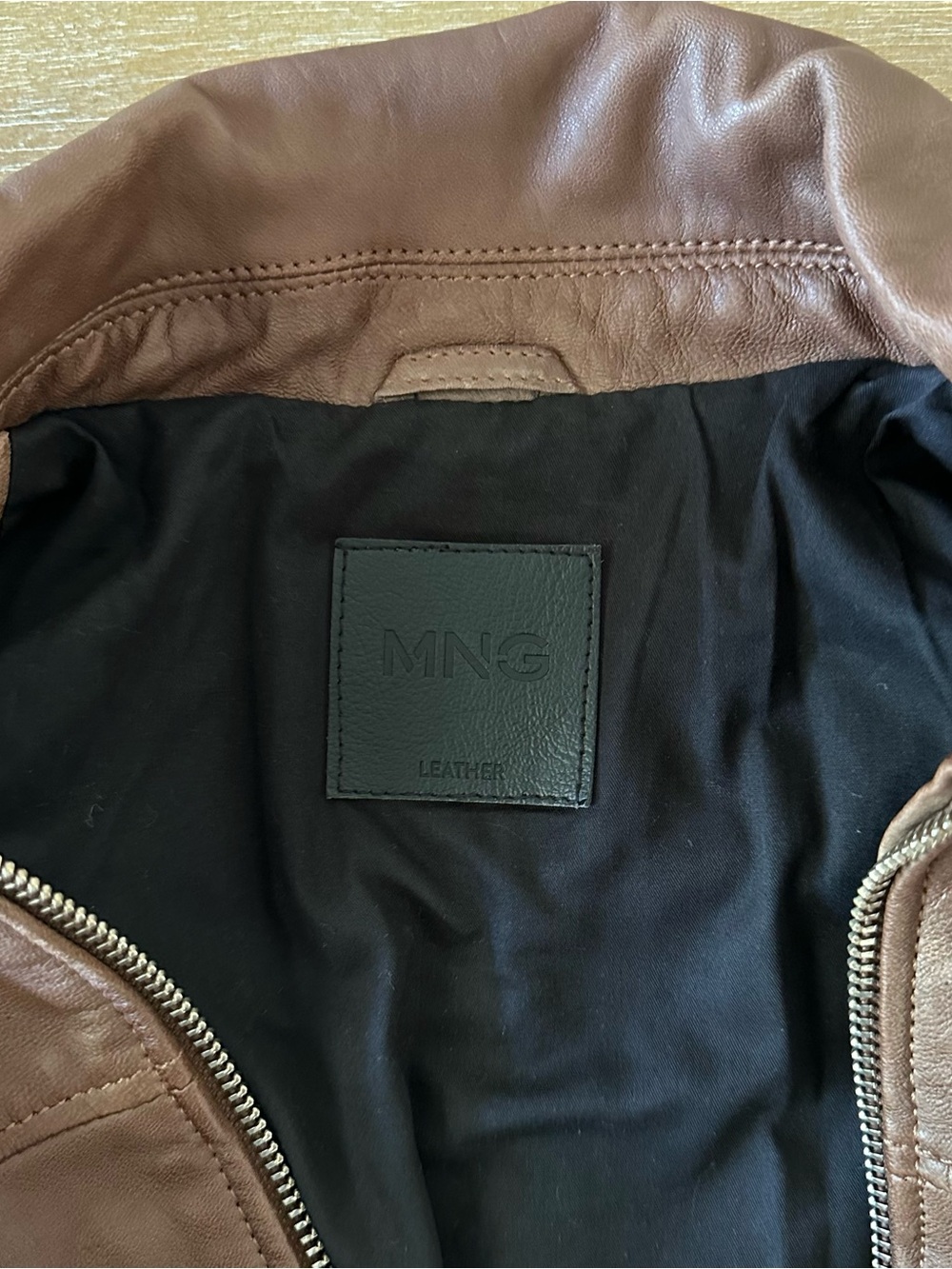 Mango Leather Jacket - Picture 7 of 13